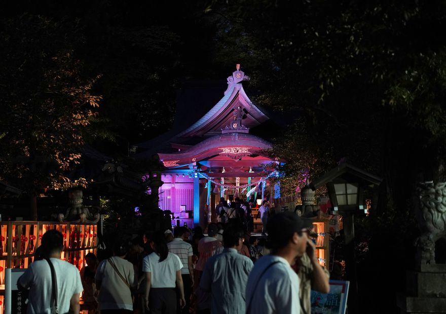 夜の久伊豆神社